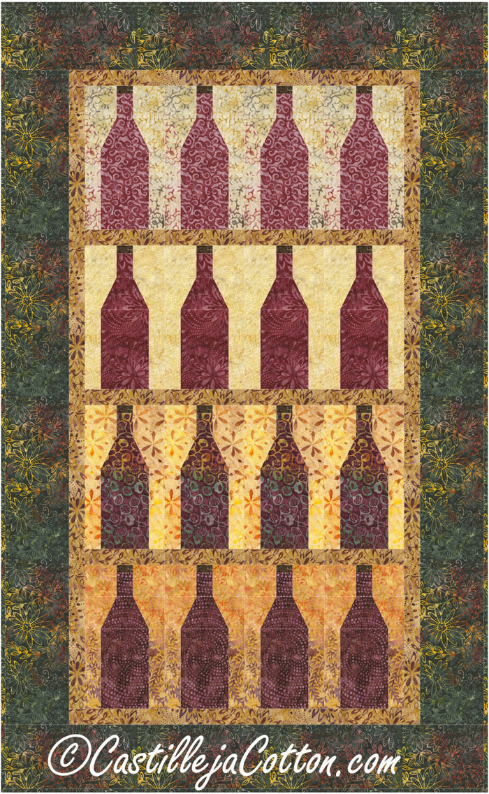 Wine Cellar Quilt CJC-4997e - Downloadable Pattern