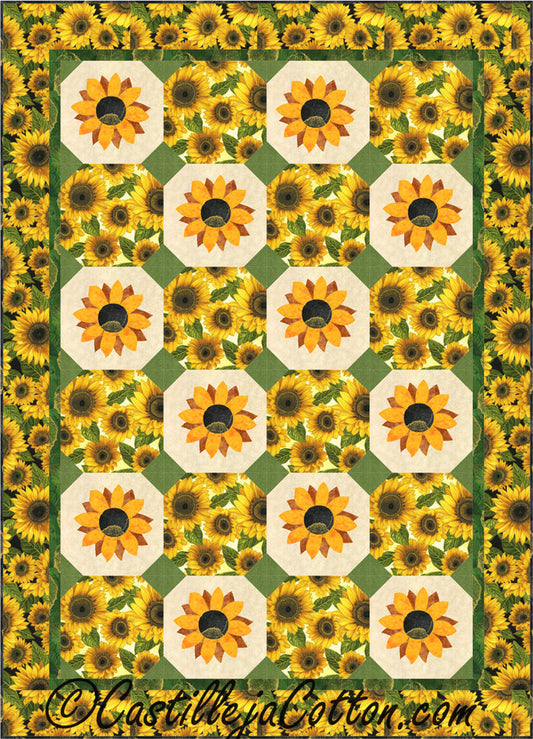 Field of Sunflowers Quilt CJC-5028e - Downloadable Pattern