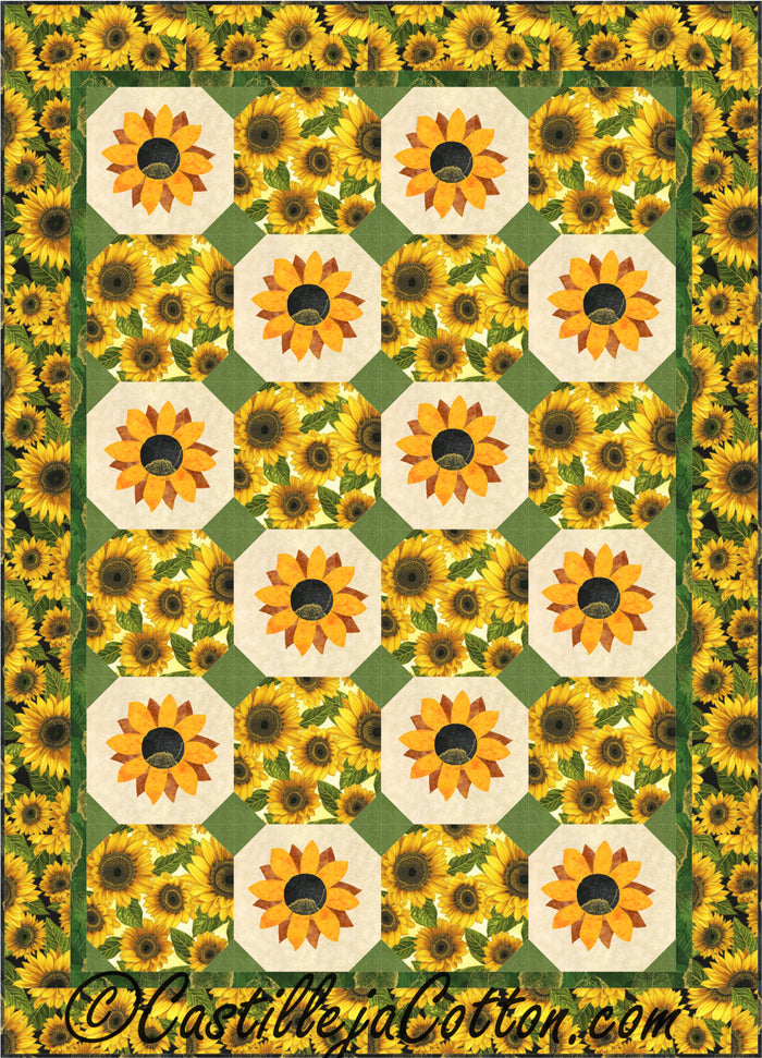 Field of Sunflowers Quilt Pattern CJC-5028 - Paper Pattern