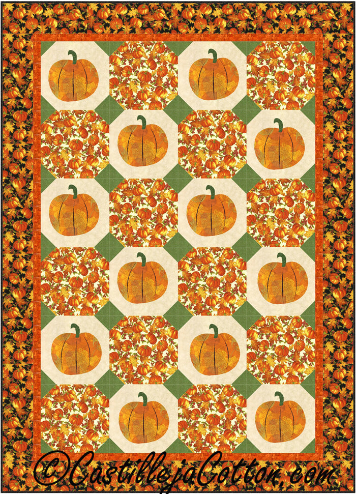 Field of Pumpkins Quilt CJC-5029e - Downloadable Pattern