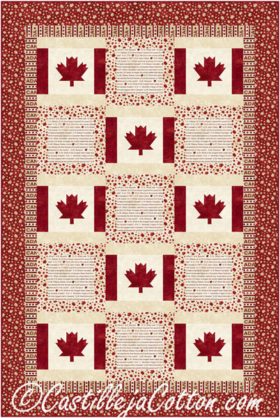 Canada is My Country Quilt Pattern CJC-50383 - Paper Pattern