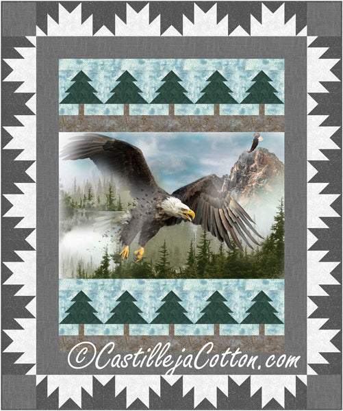 Eagle Mountains Panel Quilt CJC-50684e - Downloadable Pattern