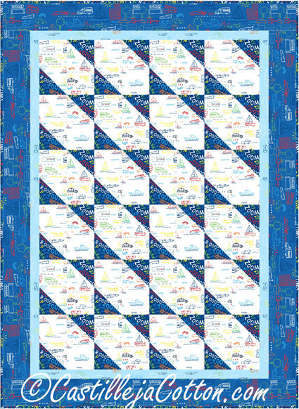 Four Patch Emerging Stars Quilt CJC-50722e - Downloadable Pattern