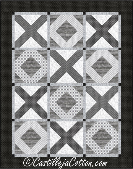 X's and O's Quilt Pattern CJC-5088 - Paper Pattern