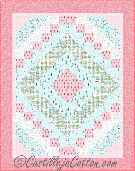 Cheerful Paris Quilt CJC-51041e - Downloadable Pattern