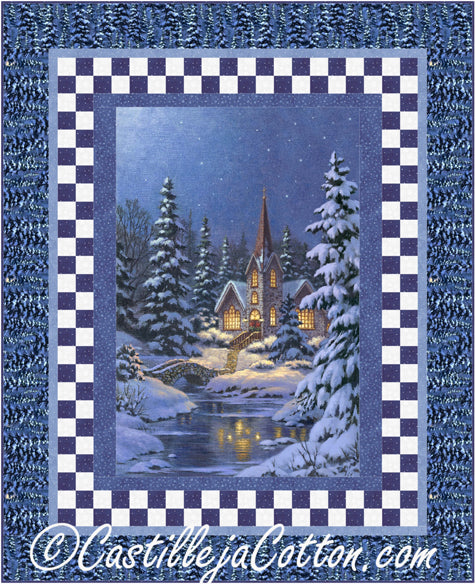 Checkerboard Winter Quilt CJC-5117e - Downloadable Pattern