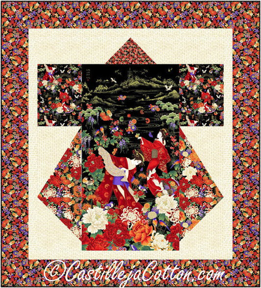 Panel Kimono Quilt Pattern CJC-51342 - Paper Pattern