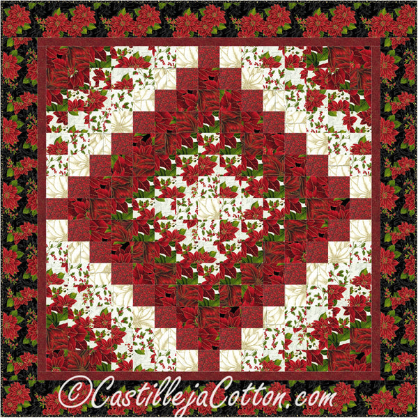 Christmas Eight FQ Trip Quilt Pattern CJC-51361 - Paper Pattern