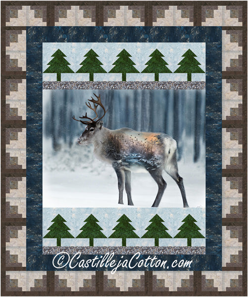 Forest Reindeer Quilt CJC-51375e - Downloadable Pattern