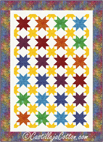 Starry Stars Quilt Pattern CJC-51481 - Paper Pattern