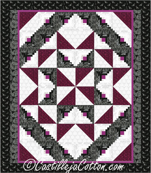 Double Star Pinwheel Quilt CJC-51591e - Downloadable Pattern