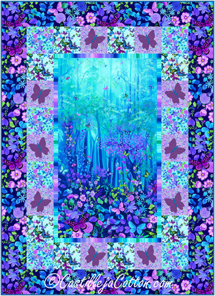 Floral Butterfly Magic Quilt CJC-51702e - Downloadable Pattern