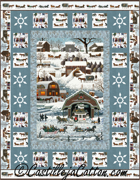 Snowflake Village Quilt Pattern CJC-51981 - Paper Pattern