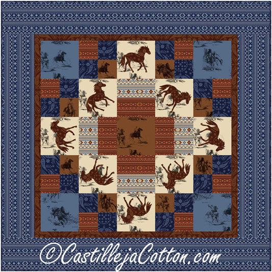 Wild Horses Wall Quilt CJC-52022e - Downloadable Pattern