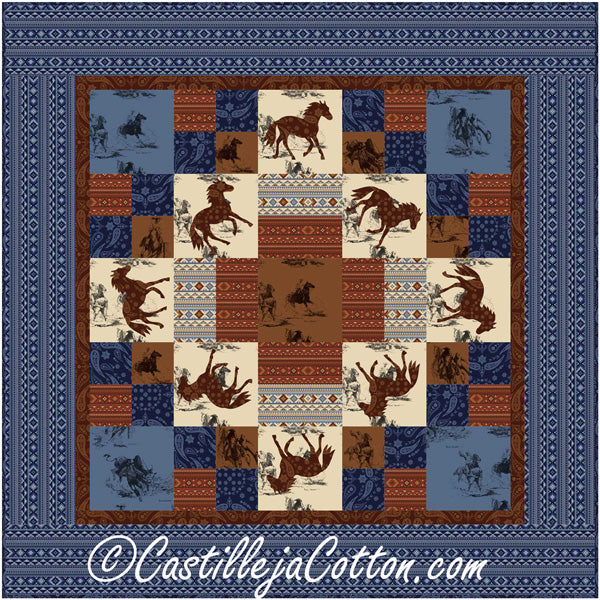 Wild Horses Wall Quilt Pattern CJC-52022 - Paper Pattern