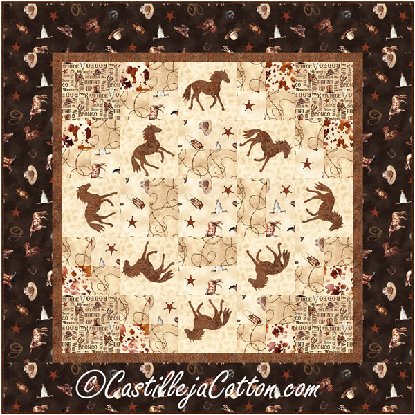 Wild Horses Wall Quilt Pattern CJC-52023 - Paper Pattern