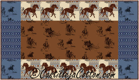 Wild and Free Horses Runner CJC-52032e  - Downloadable Pattern