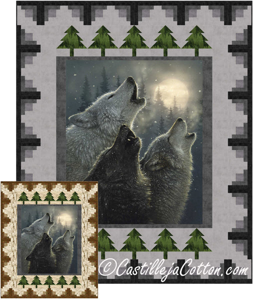 Wolves Panel Quilt CJC-52151e - Downloadable Pattern