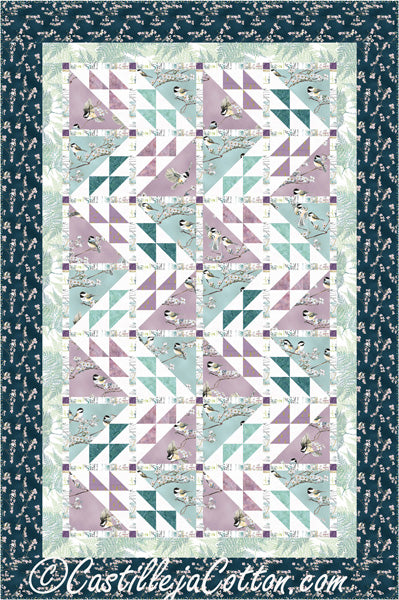 Birds in the Cherry Blossoms Quilt CJC-52241e - Downloadable Pattern