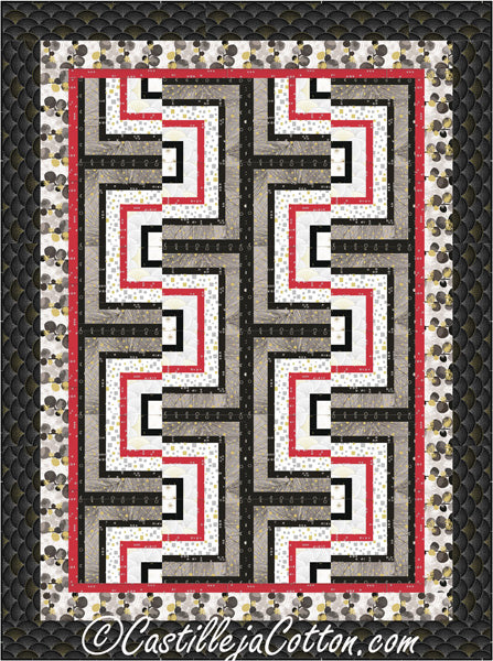 Log Cabin Maze Quilt CJC-52251e - Downloadable Pattern