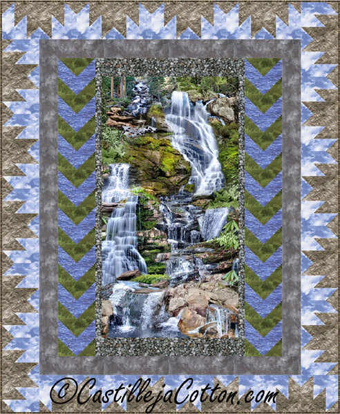 Mountain Waterfall Quilt CJC-52341e - Downloadable Pattern
