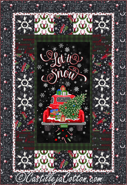 Christmas Snowflakes Quilt CJC-52431e - Downloadable Pattern