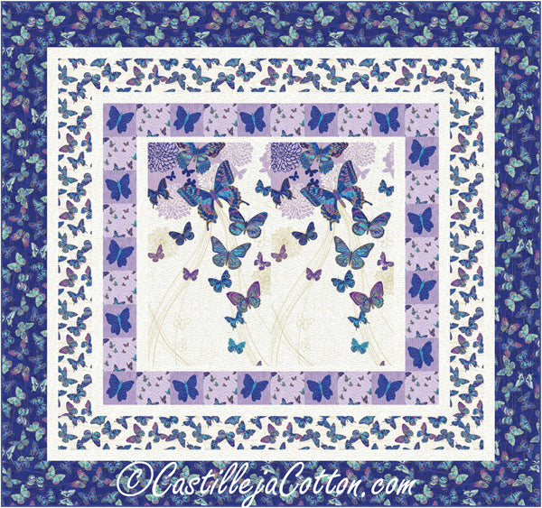Butterfly Fantasia King Quilt CJC-52583e - Downloadable Pattern