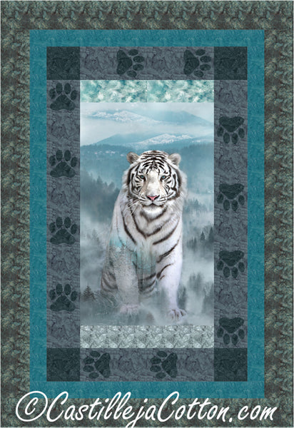 White Tiger Quilt CJC-52611e - Downloadable Pattern