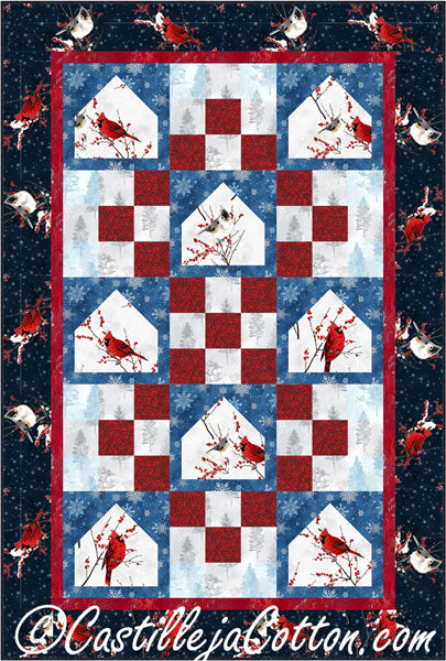 Cardinal Bird Feeders Quilt Pattern CJC-52661 - Paper Pattern