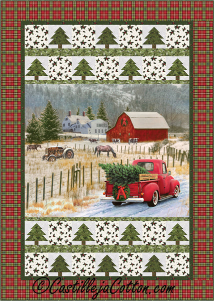 Christmas Truck Quilt CJC-52741e - Downloadable Pattern