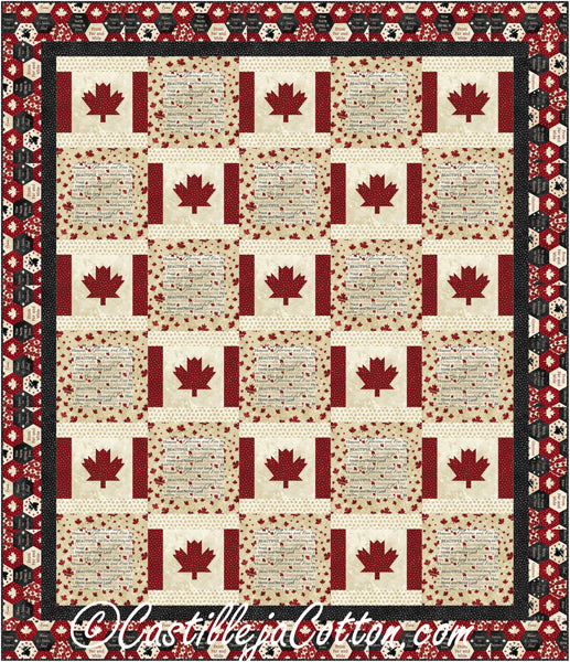 Double Canada is My Country Quilt CJC-52862e - Downloadable Pattern