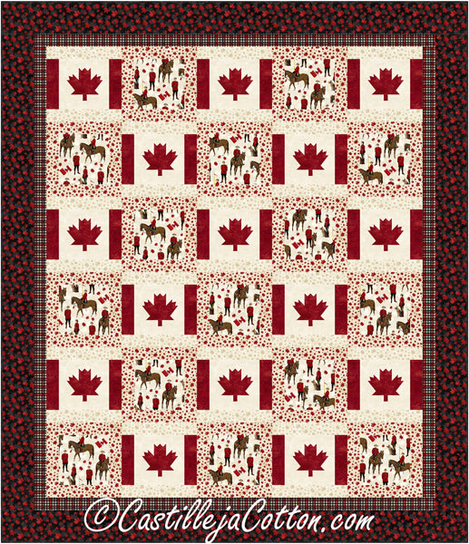 Double Canada is My Country Quilt CJC-52863e - Downloadable Pattern