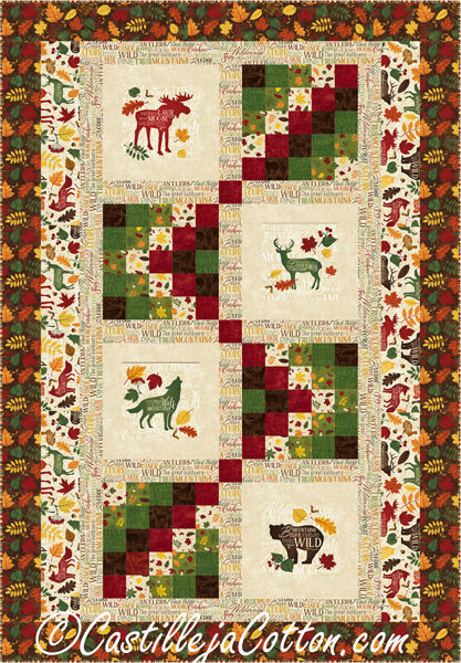 Twin Autumn Woods Quilt CJC-53081e - Downloadable Pattern