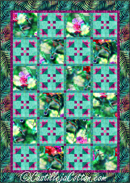 Hummingbird Dance Quilt CJC-53091e - Downloadable Pattern