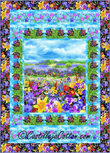 Meadow Flowers Quilt CJC-53161e - Downloadable Pattern
