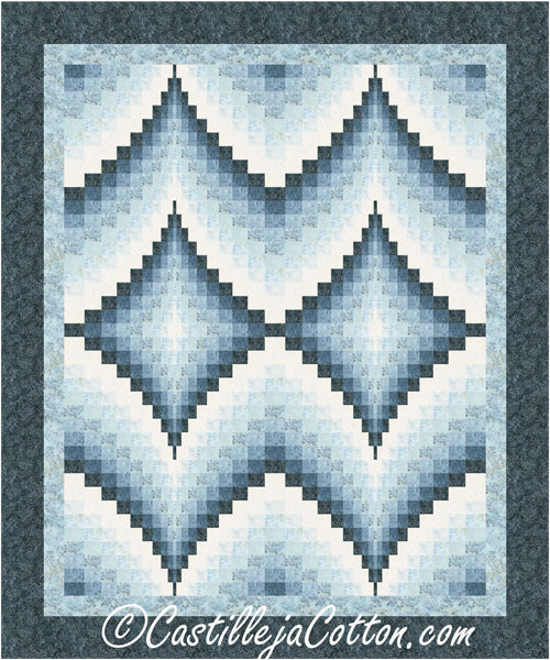 Queen Double Diamonds Quilt Pattern CJC-53261 - Paper Pattern