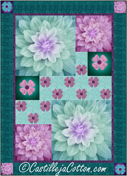 KaBloom Flowers Quilt CJC-53331e - Downloadable Pattern