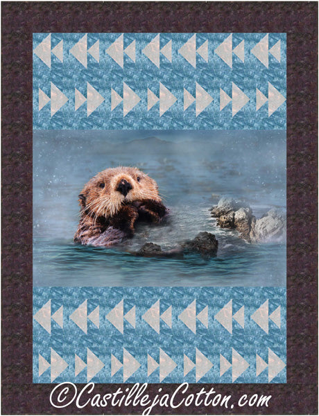 Otters and Fishes Quilt Pattern CJC-53341 - Paper Pattern