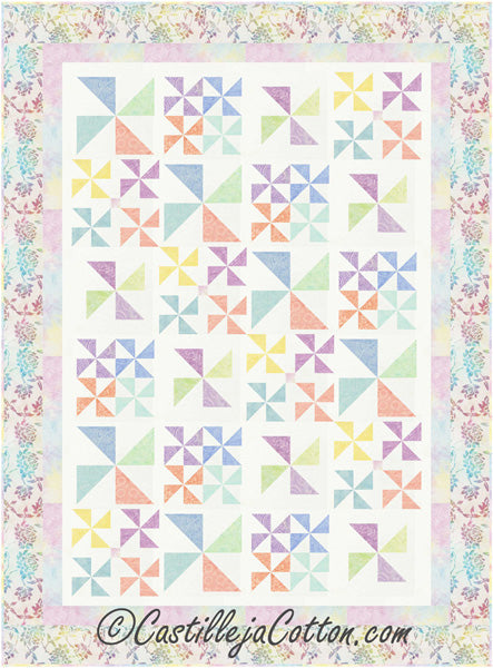 Twirling Pinwheels Quilt CJC-53441e - Downloadable Pattern