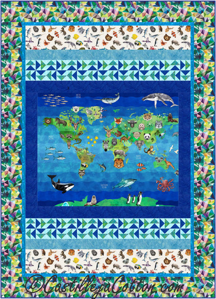 World Animals Quilt CJC-53631e  - Downloadable Pattern