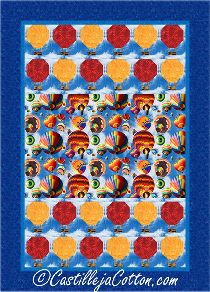 Air Balloons Quilt Pattern CJC-53702 - Paper Pattern