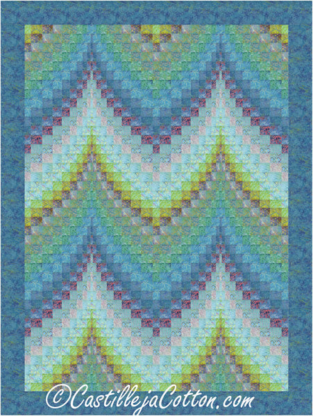 Bargello Ocean Quilt Pattern CJC-53771 - Paper Pattern
