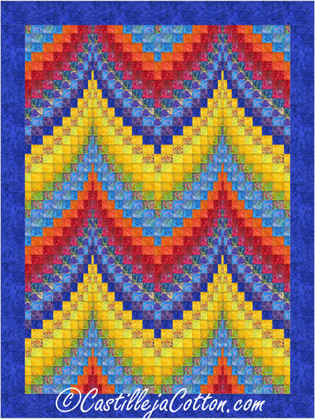 Bargello Melody Quilt Pattern CJC-53772 - Paper Pattern