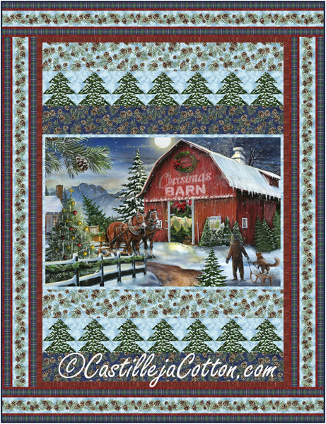 Christmas Barn Quilt CJC-53811e  - Downloadable Pattern