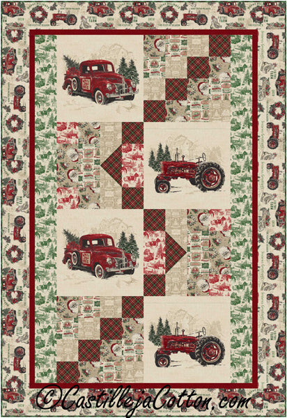 Farm Christmas Quilt Pattern CJC-53871 - Paper Pattern