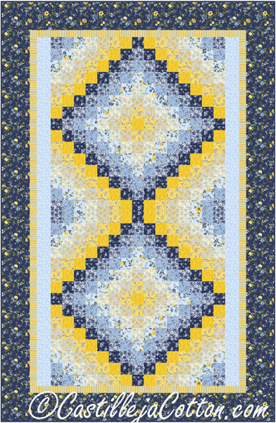 Twin Bed Two Trips Quilt CJC-53881e - Downloadable Pattern