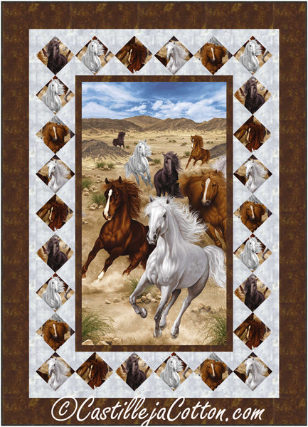 Untamed Horses Quilt CJC-53921e - Downloadable Pattern