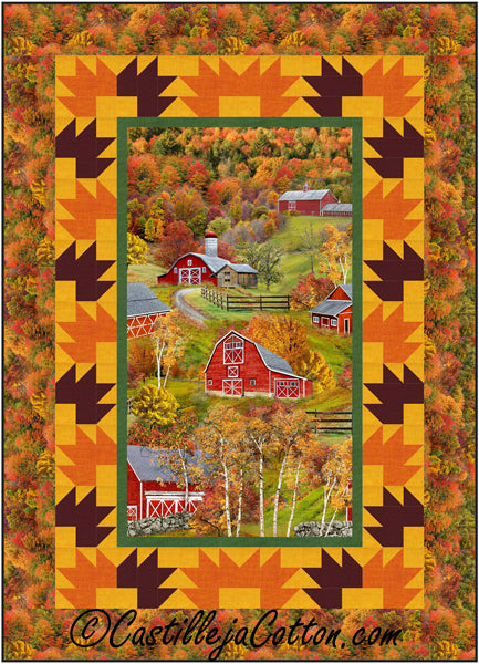 Autumn Barns Quilt CJC-53941e - Downloadable Pattern