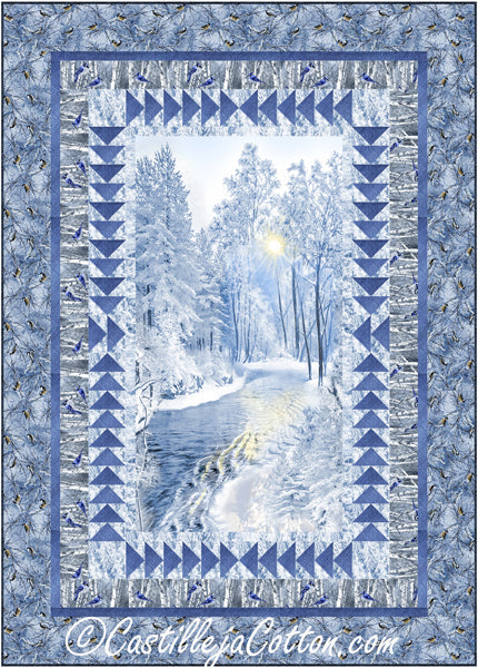 Winter Stream and Birds Quilt Pattern CJC-53992 - Paper Pattern