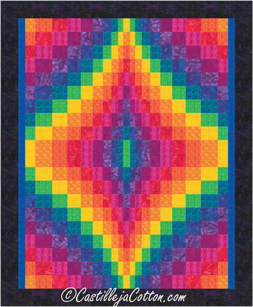 Double Bargello Jewel Quilt Pattern CJC-54024 - Paper Pattern